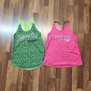 Slippery rock sport tank tops